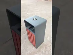 China 40L Stainless Steel Induction Garbage Bin Open Top Four Classification Storage Bucket Kitchen Waste Recycling Lid supplier