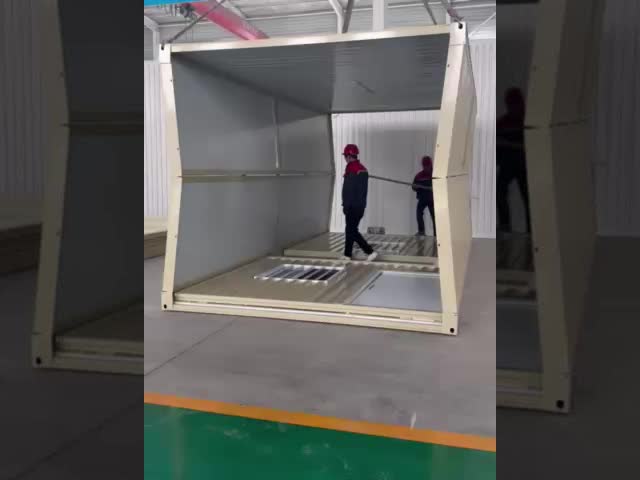 Flat Pack Folding House with 0.5KN/m2 Wind-Resistant Performance One Year Warranty and 5630*2230*2515mm Inside Dimensions