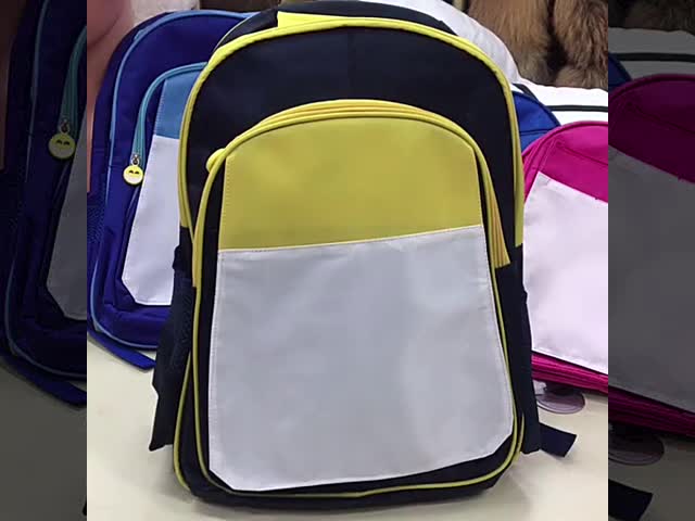 Custom Logo Oxford Sublimation Blanks Book Storage Bag Custom Sublimated Backpacks For Kids