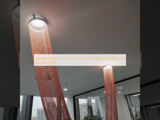 Sample Aluminum Chain Link Curtain High Durability and Easy to Install