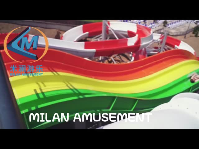 Teenagers Aqua Water Slide Combination Water Park Slide For Hotel Restort Villa Park Pool