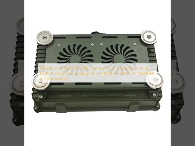 Vehicle Mounted FPV Drone Jamming Equipment Multi Frequency Coverage 100–400 400–700 700–1000MHz 50W