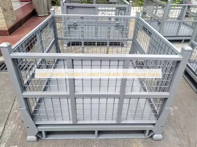 High Quality Powder-Coated Stackable Warehouse Racks 