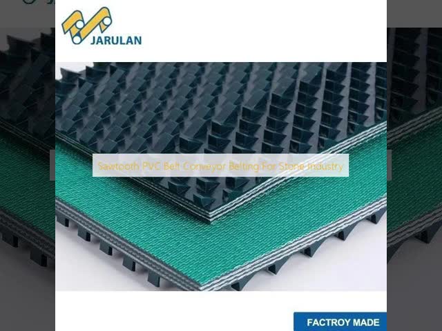 Sawtooth PVC Belt Conveyor Belting For Stone Industry
