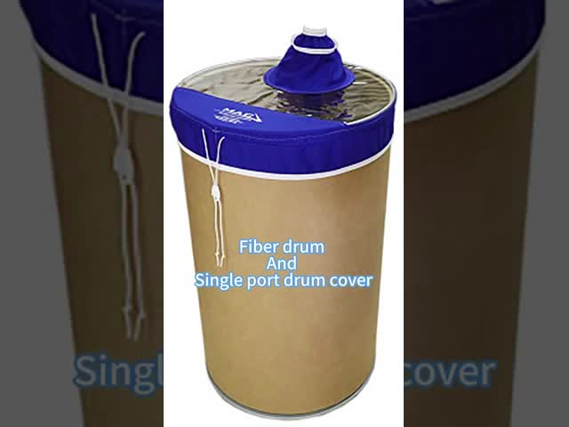 Custom Size 24 Inch Fiber Drum Cover, Bulk Bag Filter Lid, Polyester Filtration Sleeve for Industrial Dust Collection