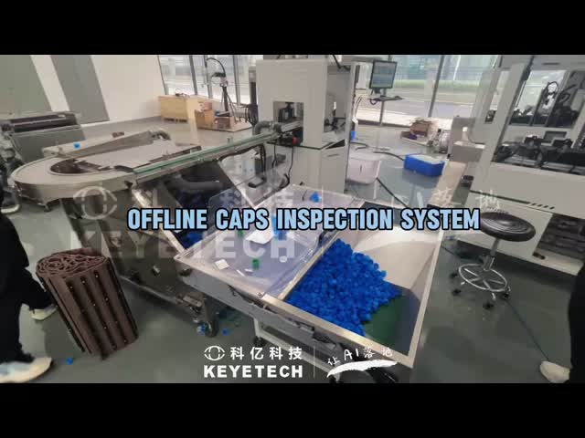 6 Industrial Camera Cap Visual Inspection Machine to Check Sub-quality Products