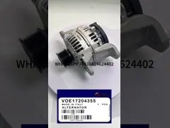 KBZE 17204355 11170321 VOLVO EXCAVATOR ALTERNATOR 24V 80A FOR EC140B EC210B EC290B EC360B EC460B EC700B