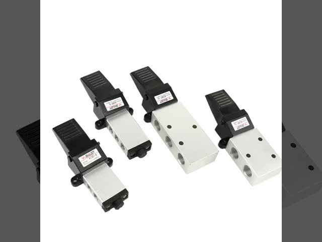 K23R7-8, K25R7-8, K25R7-15 3/2 way, 5/2 way Aluminum Alloy Foot Valve 1/4