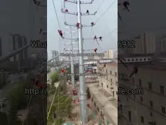 China 70FT 66KV 69kv Steel Utility Pole  Steel Transmission Pole Long Service Life supplier