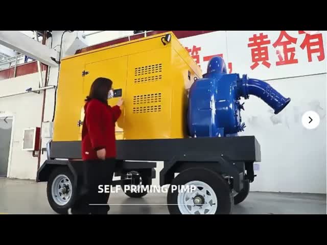 Mobile Water Pump Self-Priming Pump High Flow 150~200m³/h Agricultural Irrigation Diesel Water Pump
