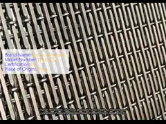 50% Open Area 7kgs/sqm Weight 3.2mm Thickness Decoration Wire Mesh for Interior and Exterior Decoration