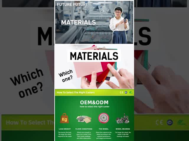 Light Duty Polypropylene Furniture Casters PP PU PVC Caster Wheel 50mm