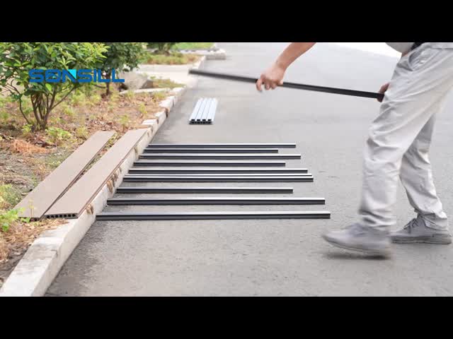 140x25mm Composite Deck Boards Wood Plastic Composite Decking For Garden