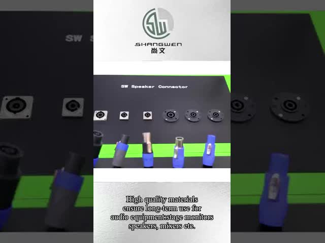 4 Pin Loudspeaker Chassis Engineering Plastic Male Connector Round Shape Latch Lock with 4pins