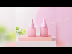 Round Frosted Dropper Bottle 30ml Empty Custom Color ODM OEM