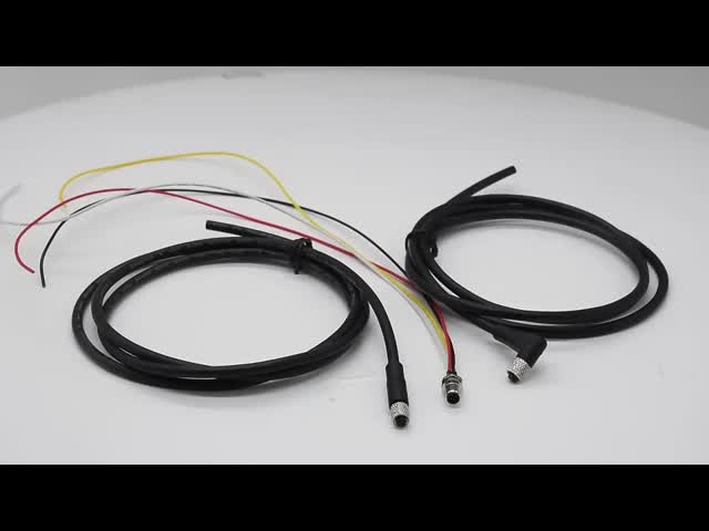 M5 Industrial Circular Din Socket IP67 Waterproof 4 Pin Panel Mount Connector with 1A Rated Current and 30V Rated Voltage