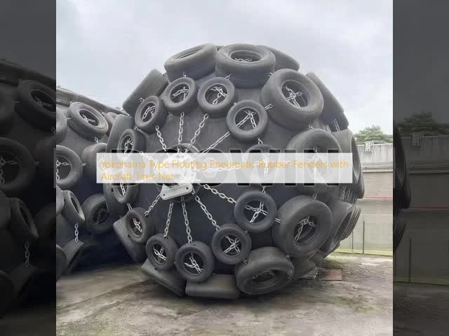 Yokohama Ship Fenders 0.5m - 4.5m Inflatable Marine Fenders with Aircraft Tires Net