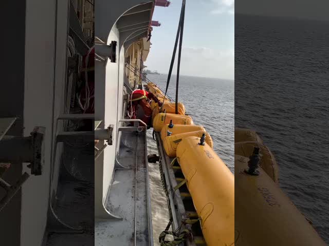 100-1000kg Capacity Water Weight Bags Yellow For Lifeboat Load Testing