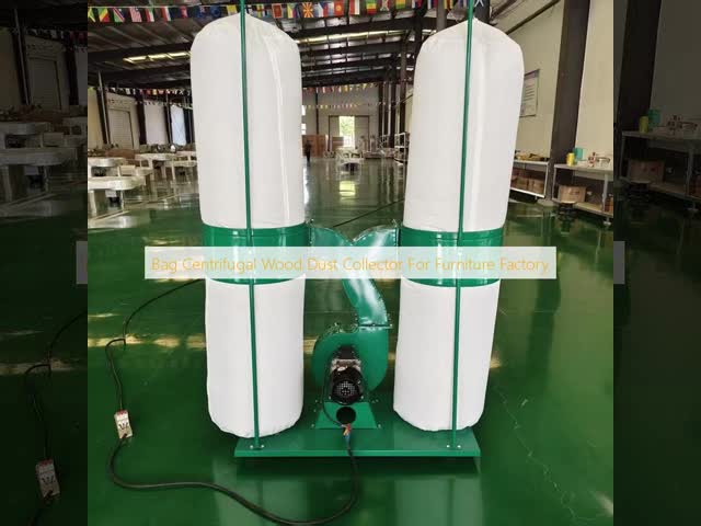 Bag Centrifugal Woodworking Dust Collector Machine For Furniture Factory