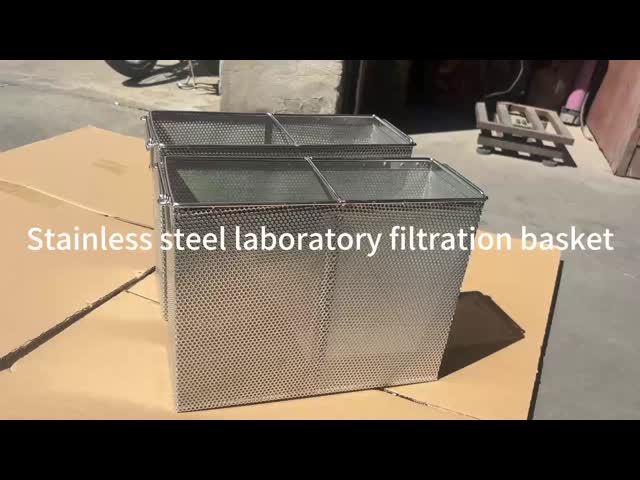 Medical Sterilization Metal Mesh Basket Barbecue Stainless Steel Mesh Basket