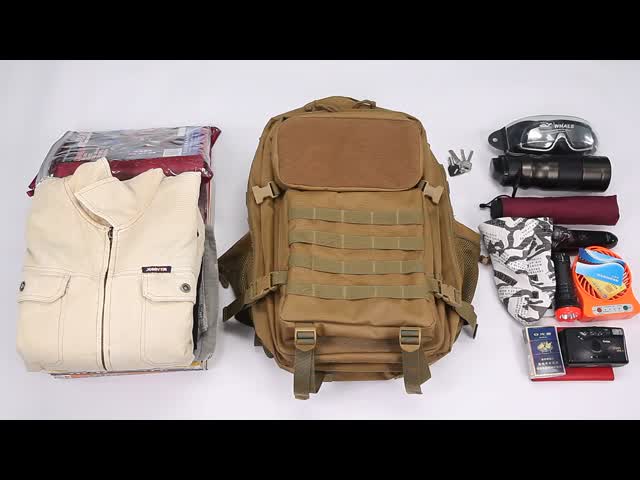 Large Capacity Military Camouflage Tactical Backpack for Fashionable Outdoor Travel and Business Trips