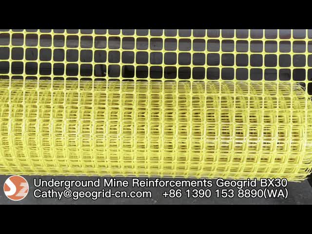 Good Tensile Strength PP Biaxial Plastic Geogrid Mesh For Reinforce Road Base