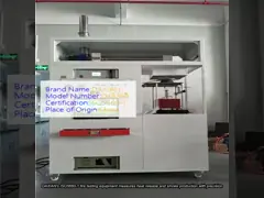 China ASTMF2100-19 Fire Testing Machine Mask Fame Retardant Tester 16CFR Part1610 supplier