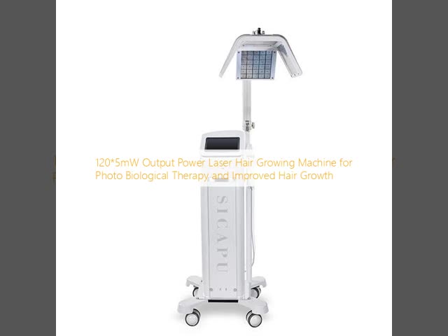 120*5mW Output Power Laser Hair Growth Machine For Photo Biological Therapy