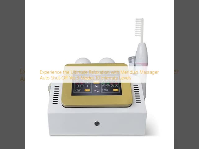 Electric Meridian Massager Auto Shut Off 3 Modes 10 Intensity Levels