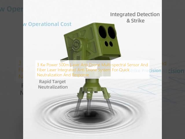 3Kw Power 500m Laser Anti Drone System with Multi-Spectral Sensor for Quick Neutralization