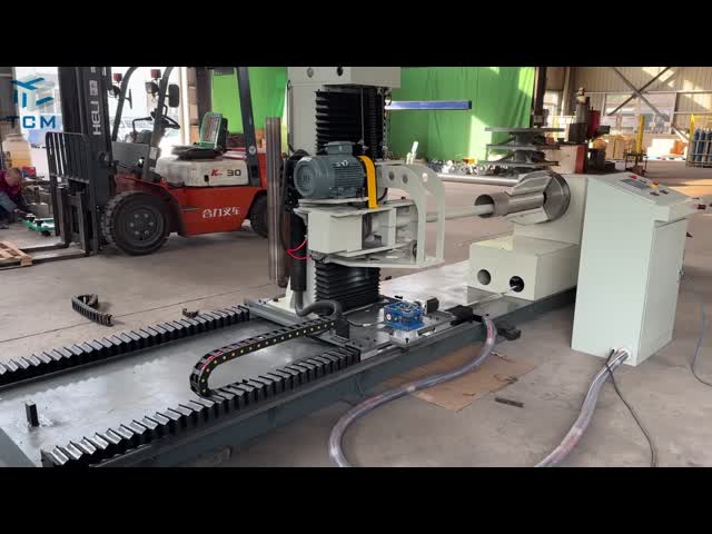 8kw Steel Automatic Pipe Polishing Machine Filter Vessel Surface Polishing