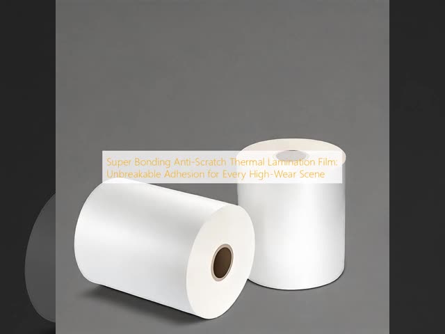 Super Bonding Crystal-Clear Non-Yellowing Anti Scratch Film for Thermal Lamination