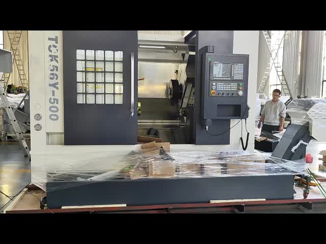 Factory Sales TCK56Y Heavy Duty Slant Bed Lathe Machine with Power Turret Y Axis