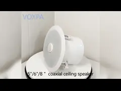 CL-346B 6 Inch  Iron Coaxial Speaker White Color Ceiling Loudspeaker with 100V/70V/8ohm