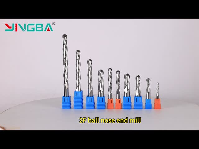 2F Solid Carbide Ball Nose End Mill for Wood Carving with OEM Support