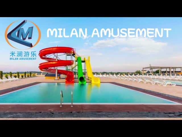 Indoor Fiberglass Pool Water Slide For Commercial Hotel Resort Amusement Park