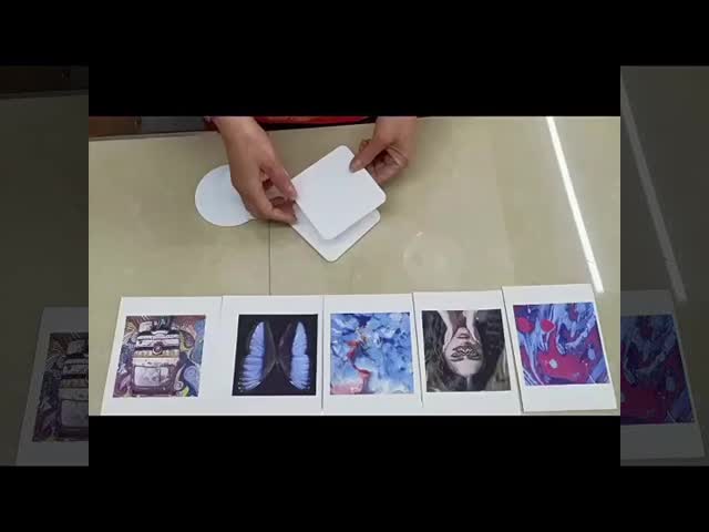 Personalized Sublimation Acrylic Coaster Blanks With Cork Back Round And Square Shape 10cm Size