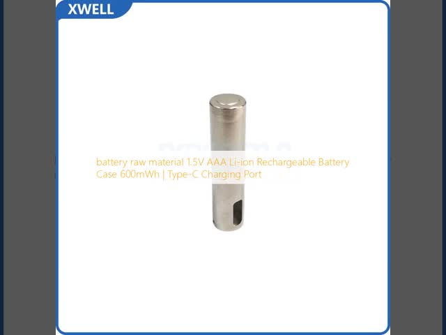 battery raw material 1.5V AAA Li-ion Rechargeable Battery Case 600mWh | Type-C Charging Port