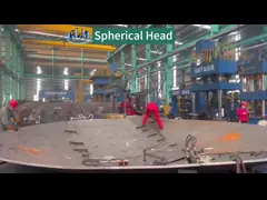 30 mm ASME Q345A Teste sferiche 2 mm Acciaio inossidabile Serbatoio a piatti per bollitore di reazione