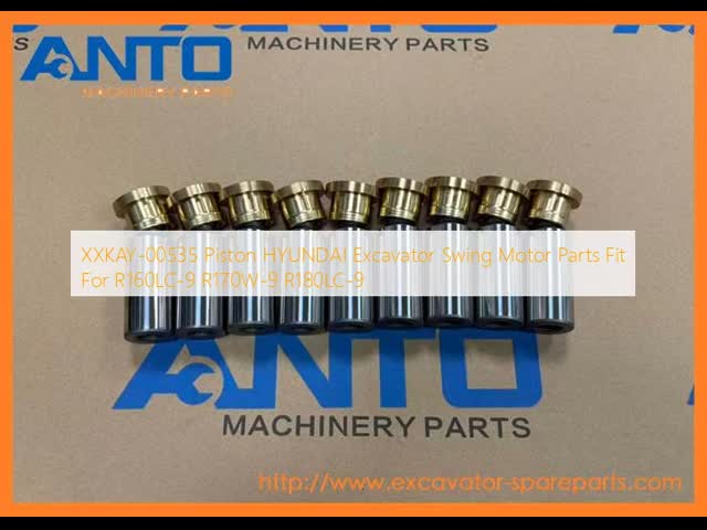 XXKAY-00535 Piston HYUNDAI Excavator Swing Motor Parts Fit For R160LC-9 R170W-9 R180LC-9