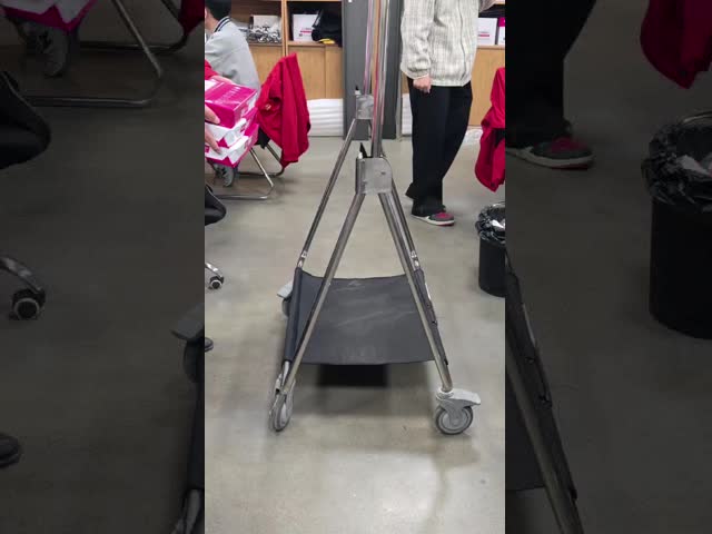 Foldable Stainless Steel Display Stand - Heavy-Duty & Portable