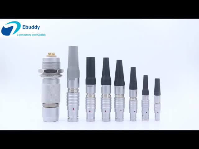 Lemo EXG Right Angle PCB Socket Push Pull Circular Connectors EXG.1B.310