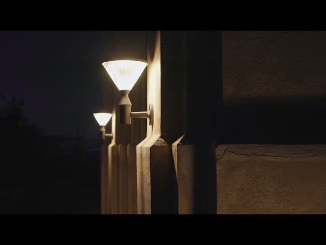 10W 20W 30W 50W Waterproof Solar Powered Wall Lamp 3000K Warm White