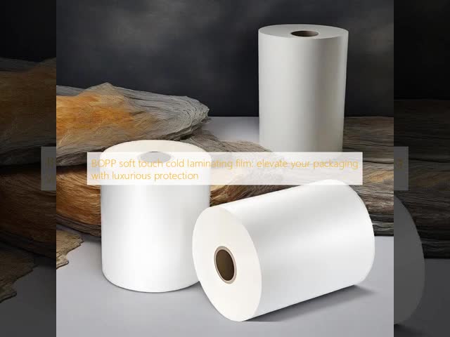 18mic BOPP Soft Touch Lamination Film with Velvet-Like Elegant Surface for Premium Protection