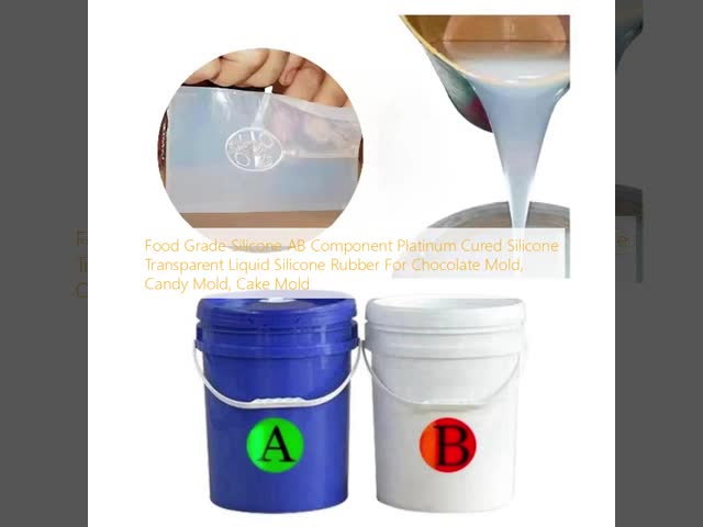 Food Grade Silicone AB Component  Platinum Cured Silicone Transparent Liquid Silicone Rubber For Chocolate Mold, Candy Mold, Cake Mold