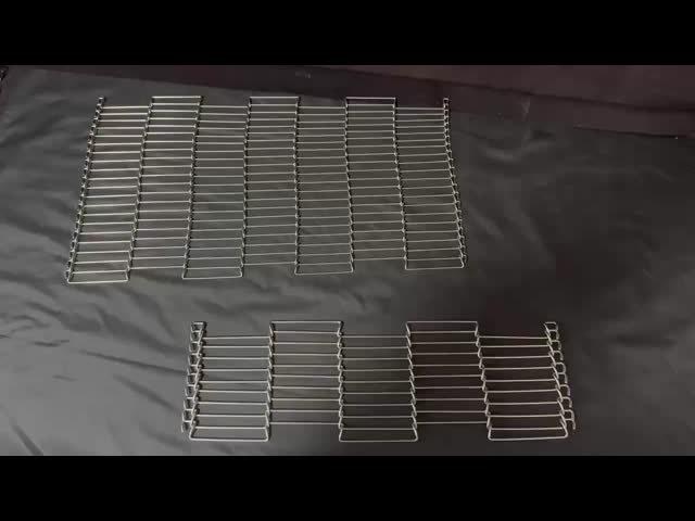Food Biscuits Wire Conveyor Belt Metal Mesh Conveyor Belt Bright Silver