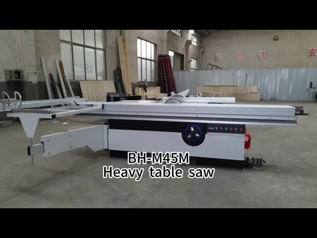 Precision Wood Cutting Table Saw Machine / Sliding Panel Saw 5.5KW