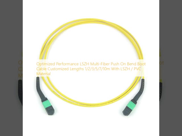 High Performance MPO MTP Fiber Optic Trunk Cable with Double Jacket Design and Customized Lengths