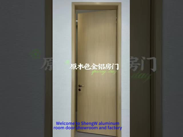 45mm Powder Coated Aluminum Room Door 1.0 Hour Fire Rating Fireproof Soundproofing Door