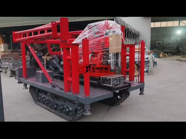 Para Engenharia 22 HP Motor Diesel GK 200 Core Sample Soil Testing Drilling Machine vídeo
